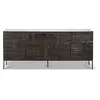 ETHNICRAFT buffet TABWA avec 4 portes (Noir - Teak)