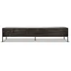 ETHNICRAFT meuble TV TABWA 240 cm (Noir - Teck et métal)