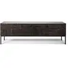 ETHNICRAFT meuble TV TABWA 160 cm (Noir - Teck et métal)