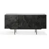 ETHNICRAFT buffet GRAPHIC avec 3 portes (Noir - Teak)