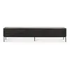 ETHNICRAFT meuble TV GROOVES 242 cm (Noir - Teck et métal)