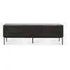 ETHNICRAFT meuble TV GROOVES 162 cm (Noir - Teck et métal)