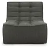ETHNICRAFT fauteuil N701 (Musc - Tissu recyclé écologique)