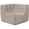 Ethnicraft - Chauffeuse d'angle N701 - Beige - Mousse PU haute densité...