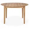 ETHNICRAFT table ronde d'extérieur BOK (125x125x76 cm - Teak)