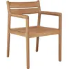 Ethnicraft - Fauteuil de repas Jack - Bois naturel - Teck massif - Des...