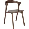 Ethnicraft - Chaise Bok - Marron - Teck massif teinté brun - Designer ...