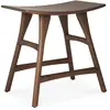 ETHNICRAFT tabouret OSSO H 48 cm (Teck peint marron - bois massif)
