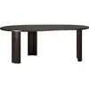 Ethnicraft - Bureau Boomerang - Marron - Acajou massif teinté - Design...