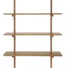 Étagère murale 3 étages en acajou massif 100 x 35 x 126 cm PI - Ethnic...