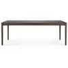 ETHNICRAFT table rectangulaire BOK (220 x 95 x 76 cm - Chêne brun)