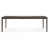 ETHNICRAFT table rectangulaire BOK (240 x 100 x 76 cm - Chêne brun)