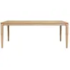 ETHNICRAFT table rectangulaire BOK (180 x 90 x 76 cm - chêne naturel)