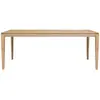 ETHNICRAFT table rectangulaire BOK (200 x 95 x 76 cm - chêne naturel)