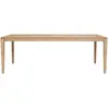 ETHNICRAFT table rectangulaire BOK (220 x 95 x 76 cm - chêne naturel)