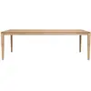 ETHNICRAFT table rectangulaire BOK (240 x 100 x 76 cm - chêne naturel)