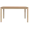 ETHNICRAFT table rectangulaire BOK (140 x 80 x 76 cm - chêne naturel)