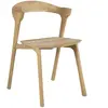 ETHNICRAFT chaise avec accoudoirs BOK (Chêne huilé - bois massif)