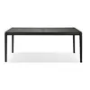 ETHNICRAFT table rectangulaire BOK (200 x 95 x 76 cm - Chêne teint noi...