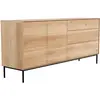 ETHNICRAFT buffet WHITEBIRD avec 2 portes et 3 tiroirs (Naturel - Chên...