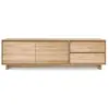 ETHNICRAFT meuble TV WAVE 210 cm (Naturel - chêne)