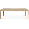 ETHNICRAFT table rectangulaire COWORKING BOK (CEE7/5 - chêne naturel)