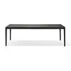 ETHNICRAFT table rectangulaire BOK (240 x 100 x 76 cm - Chêne teint no...