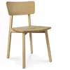 ETHNICRAFT set de 4 chaises CASALE (Verni - chêne)