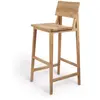 Ethnicraft - Tabouret de bar N - Bois naturel - Chêne massif - Designe...