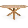 Ethnicraft - Table ronde Circle - Bois naturel - Teck massif - Designe...