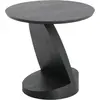 Table d'appoint noire en teck Oblic - Ethnicraft Accessories