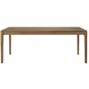 ETHNICRAFT table rectangulaire BOK (200 x 95 x 76 cm - Teak)