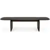 ETHNICRAFT table basse PI 155 cm (Acajou brun foncé - bois massif)