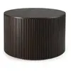ETHNICRAFT table basse avec rangement ROLLER MAX (Ø 60 x 37 cm - Acajo...