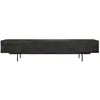 ETHNICRAFT meuble TV GRAPHIC 240 cm (Noir - Teck et métal)
