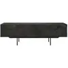 ETHNICRAFT meuble TV GRAPHIC 160 cm (Noir - Teck et métal)
