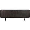 ETHNICRAFT buffet MOSAIC avec 4 portes (Noir - Teak et acajou)