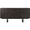 ETHNICRAFT buffet MOSAIC avec 3 portes (Noir - Teak et acajou)