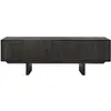 ETHNICRAFT meuble TV MOSAIC 162 cm (Noir - Teck et métal)