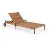 ETHNICRAFT bain de soleil réglable d'extérieur JACK (Teck - Bois)