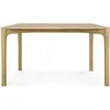 ETHNICRAFT table rectangulaire PI (140 x 80 x 76 cm - chêne naturel)