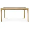 ETHNICRAFT table rectangulaire PI (160 x 80 x 76 cm - chêne naturel)