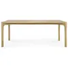 ETHNICRAFT table rectangulaire PI (200 x 95 x 76 cm - chêne naturel)