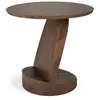ETHNICRAFT table basse OBLIC (Teck peint marron - bois massif)