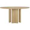 Ethnicraft - Table ronde Roller - Bois naturel - Chêne massif - Design...