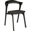 Ethnicraft - Chaise Bok - Noir - Mousse PU - Designer Alain van Havre