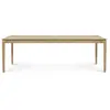 ETHNICRAFT table rectangulaire BOK (240 x 100 x 76 cm - chêne verni)