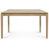 ETHNICRAFT table rectangulaire BOK (140 x 80 x 76 cm - chêne verni)