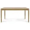 ETHNICRAFT table rectangulaire BOK (160 x 80 x 76 cm - chêne verni)