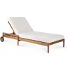 ETHNICRAFT bain de soleil réglable d'extérieur avec coussin JACK (Off ...